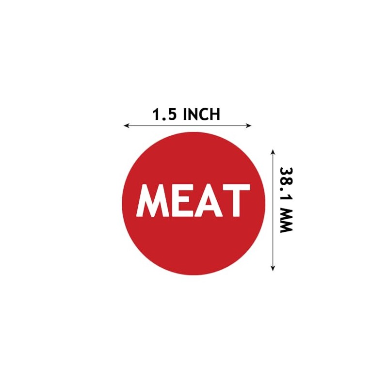 Kosher Labels,Meat Dairy Parve Stickers,Freezable Microwavable Dishwasher Safe Labels,1.5 inch,120