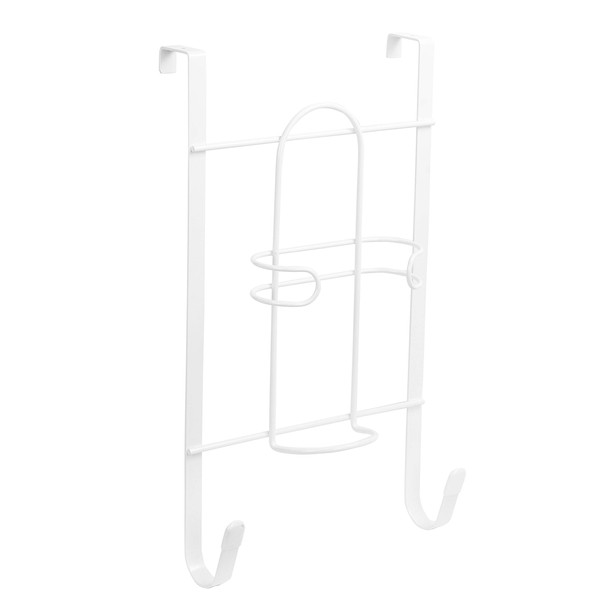Spectrum 66300 Over The Door for Iron and Ironing Board Holder, White