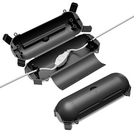 FGB Outdoor Weatherproof Connection Box, Waterproof Electrical Extension Lead Box, Safety Seal Enclosure For Protect Holiday Decorations, String lights, Fountain, 2 Pack