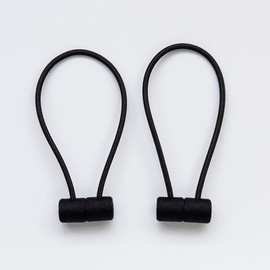 Curtain Tie Backs Strong Magnetic,Metal Curtain Tiebacks Hooks,Tie Clips Curtain Holdbacks Rings for Home Office Window Curtain Straps 1 Pair (black)