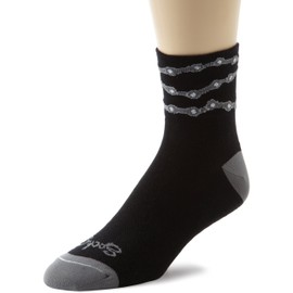 SockGuy Chains 3IN - Calcetines de ciclismo, Negro, 5-9