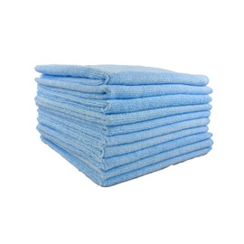 Slush HD Premium Microfiber Towels for Car, Bath or Kitchen (10 Pack) Auto Detailing & General Cleaning Luxury Cloths|Perfect for Car Interior, Dishes, Furniture, Glass, Hands or Face|15"x 15" Blue