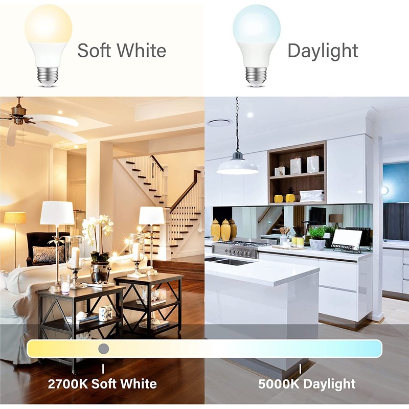 Sigalux LED Light Bulbs 60 Watt Equivalent A19 Standard Light