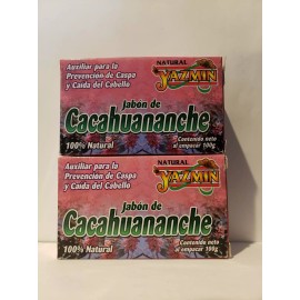 Yazmin JABON DE CACAHUANANCHE SOAP (2 Pack) "Hair Regrowth Caspa & Caida Cabello"