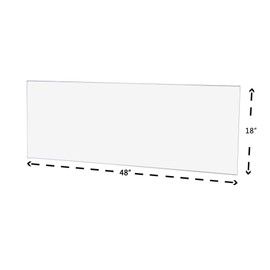 Clear Acrylic Plexiglass Sheet - 1/8" Thick Cast - 18" x 48"