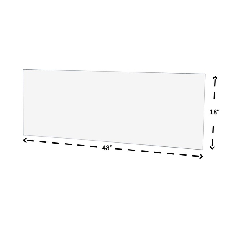 Clear Acrylic Plexiglass Sheet - 1/8" Thick Cast - 18"