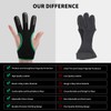 LWANO Archery Gloves Leather Practice Hunting Three Finger Protector for