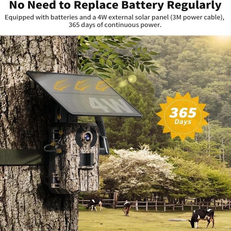 4G LTE Cellular Trail Camera with 2.7K Live View, with