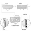 SZELAM Digital Clock Large Display, LED Electric Alarm Clocks Mirror