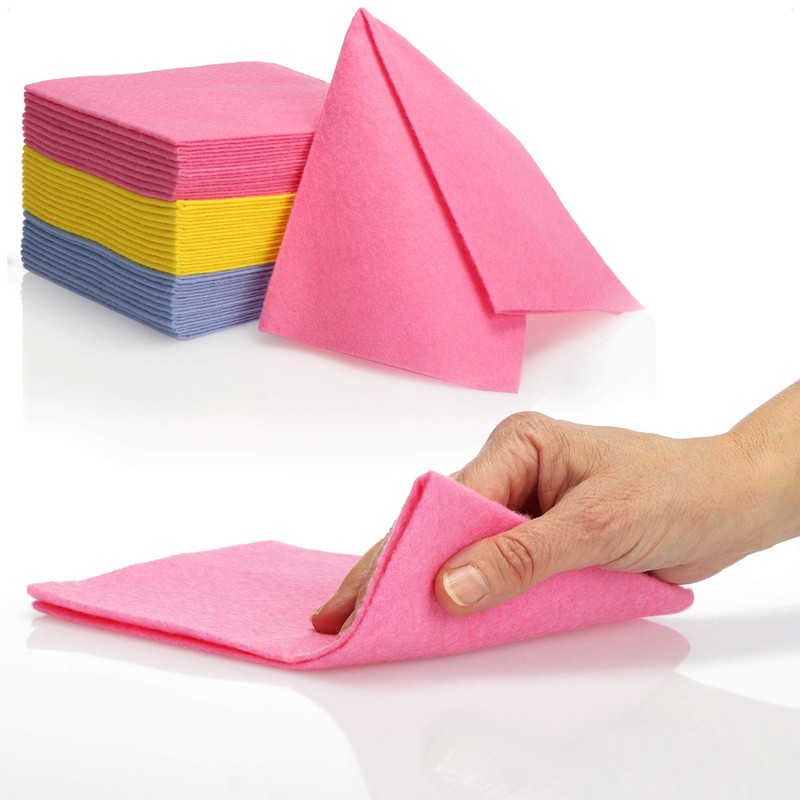 com-four Microfiber Cloth, Cleaning Cloth for e.g. for Kitchen and