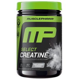 MusclePharm Creatine Monohydrate Powder, Pre Workout Muscle Builder & Post Workout Muscle Recovery Supplement, Ultra-Pure 100% Monohydrate Creatine Powder, 60 Servings, Unflavored