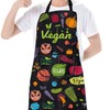 ENSIANTH Funny Vegan Aprons Vegetarian Apron Vegan Food Cooking Kitchen