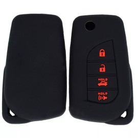xukey Remote Smart Key Fob Ring Case Cover Shell 4 Button For Toyota Corolla 2019 2021