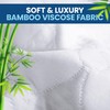 Canadian Linen Bamboo Viscose Waterproof Pillow Protector Zipper Closure, 2
