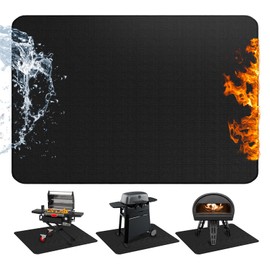 Fire Pit Mat for Decking, 65"×48" Reusable Fireproof Mat 165×120 cm Large Foldable BBQ Mats Suitable for Fire Pits Barbecues Floors Patios Lawns Camping Fireplaces