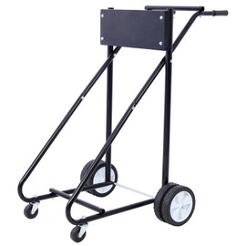 Donext Outboard Boat Motor Stand, Engine Stand for Storage, 315lbs Weight Capacity, w/Wheels, Black