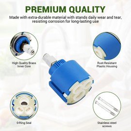 Faucet Cartridge Replacement Compatible with Grohe 46048000 Single Handle Mixing Valve Ceramic Cartridge