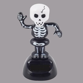 Freak Scene Solar Bobble Figure - Skeleton 2 - Black