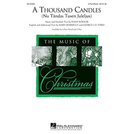 Hal Leonard A Thousand Candles (Nu Tandas Tusen Juleijus) 2-Part Arranged by Mary Donnelly