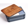 Babadoh Pizza Dough Trays & Walnut Board Set – Includes