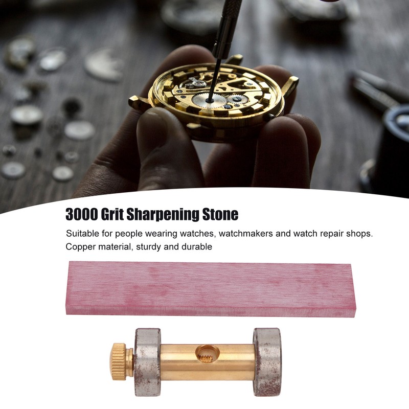 Watch Screwdriver Sharpening Stone 3000 Grit Copper Wristwatch Screwdriver Sharpener
