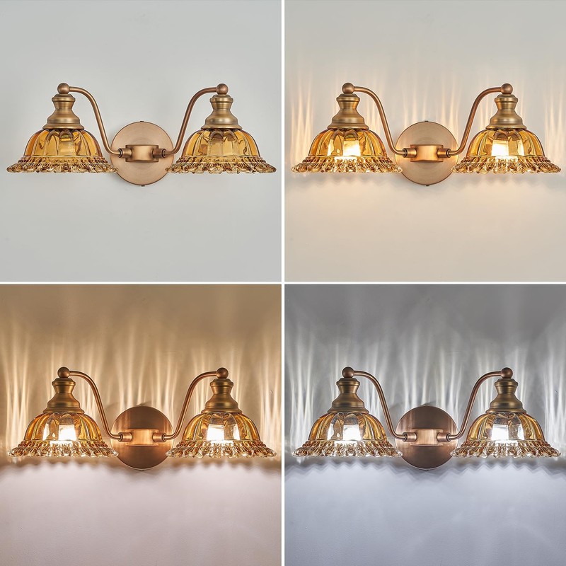 XIEDUN Tea 2 Light Vanity Light Bathroom Light Vanity Lights