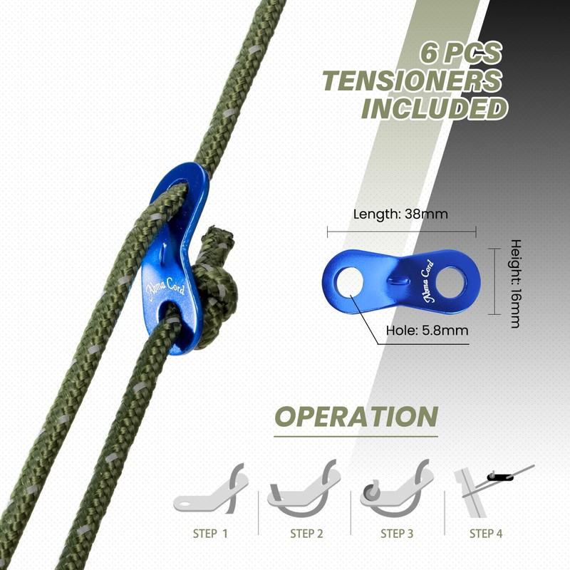Abma Cord Guy Rope 4mm 30M Guy Line Tent Guide