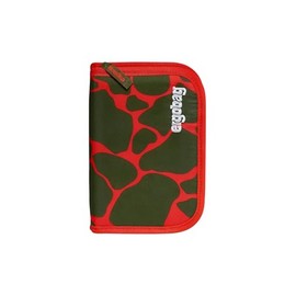 ergobag Lyra Pencil Case Set, 22 Pieces, Colouring Pencils, Timetable Compartment, Change Compartment, Ruler FeuerspeiBear, Orange