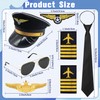 Horolam Pilot Captain Costume Accessories, Pilot Costume Kit with Pilot