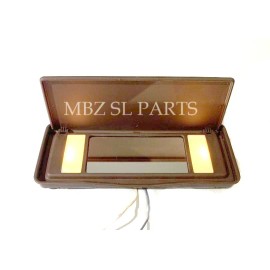 MBZ SL NEW Lighted BROWN Sun Visor Vanity Mirror MBZ R107 560SL W123 W126 560SE,SEC