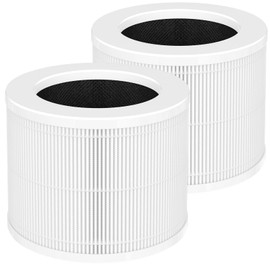 Breabetter 2-Pack T10 True HEPA Replacement Filter Compatible with FULMINARE T10 Purifier, 3-in-1 Filtration Filter