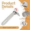 zDwfDc 3 Pack Door Lock Latch, 5 Inch Stainless Steel