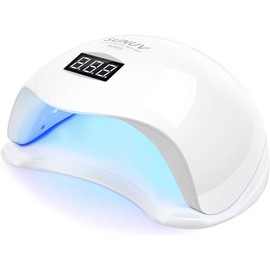 SUNUV LED UV Nail Lamp, Smart 2.0 for Gel Nail Polish with Timer, Sensor and LCD Screen in Home & Beauty Salon SUN5, Gift for Women, Couples and Spouse