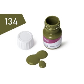 Kaps professional “Super Color” leather paint and “Preparer” for natural leather, synthetics and fabric (25 ml each) for the care and repair of leather shoes, assorted colours - Green -