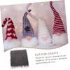 NUOBESTY Craft Faux Fur Fabric Wooden Balls Kit 1 Set