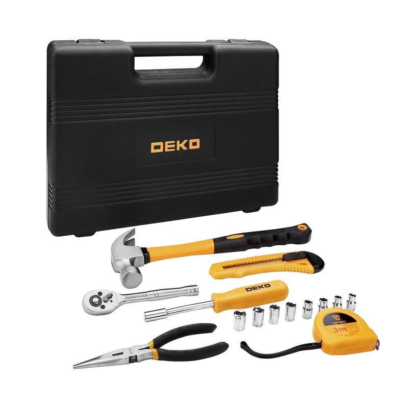 DEKOPRO 65 Pieces Tool Set General Household Hand Tool Kit