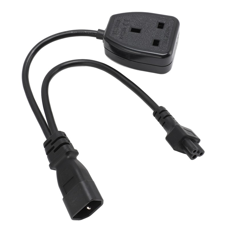 IEC320 C14 Male to C5 and Female Power Cord C14