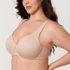 AISILIN Women's Minimiser Bra with Underwire, Large Sizes, Without Padding,