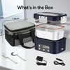 VISOM Cordless Electric Lunch Box, 6.75 Cup Automatic Food Warmer