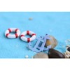 zalati Simulation Beach Doll Set Miniature Swimming Ring Beach Chairs