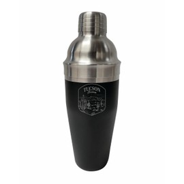 R and R Imports Tucson Arizona Souvenir 24 oz Engraved Stainless Steel Cocktail Shaker Black Single Unit