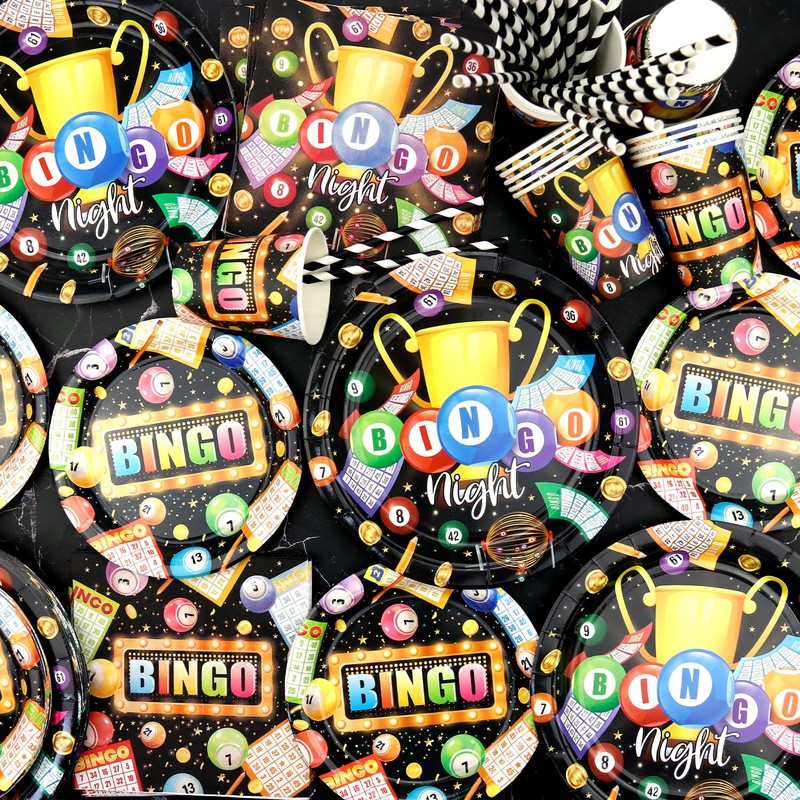 Bingo Party Supplies - Bingo Party Tableware - Dinner Plates