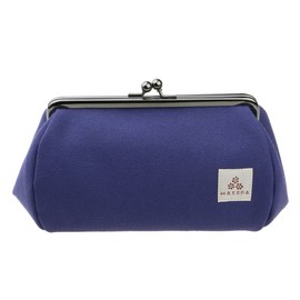 watona Canvas Purse 5 Inch Slim Cosmetic Pouch (Slim) 50s (Ultramarine)
