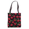 Chic Cherry Pattern Fruit Pattern Summer Tote Bag
