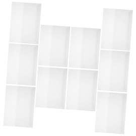 VILLFUL 10 Sheets Book Cover Protector Film Reusable Textbook Covers Wear Resistant and Easy to Clean for School Supplies and Book Protection