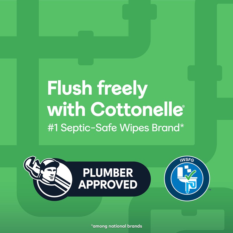 Cottonelle GentlePlus Flushable Wet Wipes with Aloe & Vitamin E,