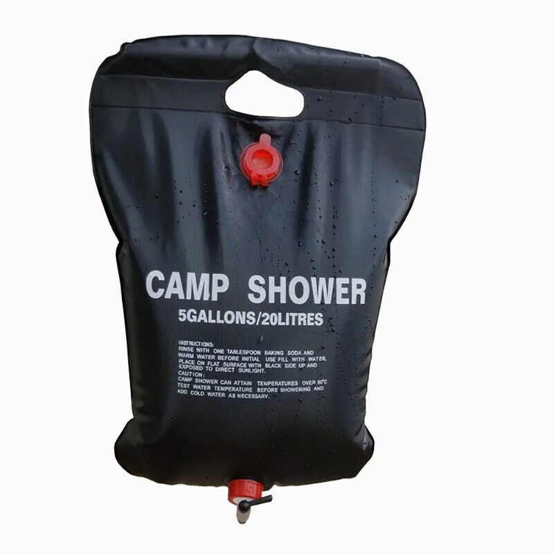 2 Pack Solar Power Shower Camping Water Portable Sun Compact