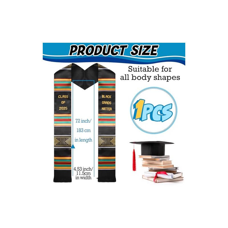 Berlune Mexico Graduation Stole Class of 2025 Grad Sash Unisex