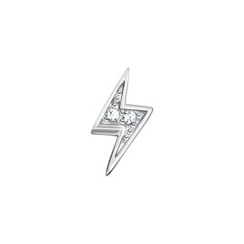 Thomas Sabo Single Stud Earrings Lightning 925 Sterling Silver H2217, Silver, Cubic Zirconia