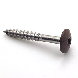 50 x 4.8mm x 38mm Façade Screws Rust Effect March D2525 A2 Stainless Steel